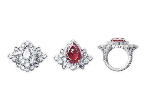 ipad珠寶設計手繪圖 那些驚艷的大牌珠寶設計手稿