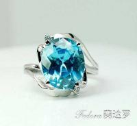 品牌珠寶 首飾批發 925銀 天然托帕石 水晶戒指[供應]_世界工廠網中國產品信息庫