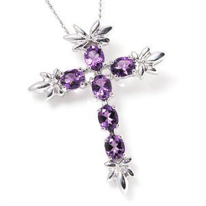 錦華珠寶-天然紫水晶項(xiàng)鏈吊墜-驚艷-珠寶首飾-亞馬遜中國(guó)